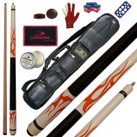 Stecca Pool JOLLY  VULCANO S23 2 pezzi lunghezza 145 cm cuoio 13 mm peso standard 18/21oz con fodero Fred